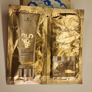 Schwarzkopf BLONDME Tone Enhancing Bonding Shampoo & Treatment Sample Set